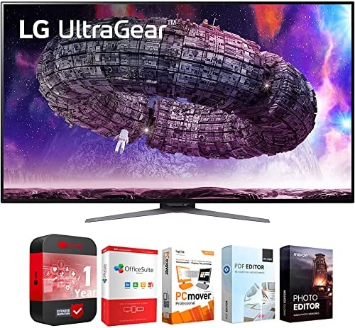 LG 48GQ900-B 48" Ultragear UHD OLED Gaming Monitor, 120 Hz, G-SYNC Compatible Bundle with Elite Suite 18 Software + 1 Year Protection Warranty 1