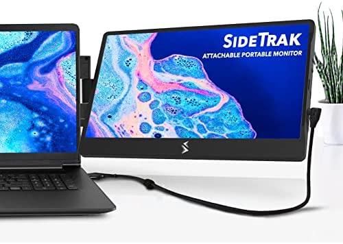 New SideTrak Swivel Attachable Portable Monitor for Laptop 12.5” FHD IPS Rotating Dual Laptop Screen | Compatible with Mac, PC, & Chrome | Powered by USB or Mini HDMI (12.5" Single Monitor) 1