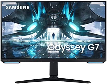 SAMSUNG 28" Odyssey G70A Gaming Computer Monitor, 4K UHD LED Display, HDR 400, 144Hz, G-Sync and FreeSync Premium Support, Front Light Panels, LS28AG700NNXZA, Black 1
