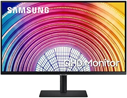 SAMSUNG S60A Series 32-Inch WQHD (2560x1440) Computer Monitor, 75Hz, HDMI, Display Port, HDR10 (1 Billion Colors), Height Adjustable Stand, TUV-Certified Intelligent Eye Care (LS32A600NWNXGO) 1