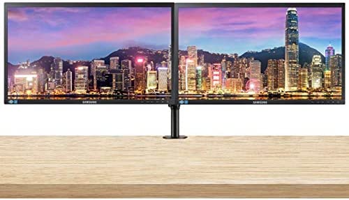 Samsung SE450 Series S27E450D 27 Inch 1080p Full HD LED-Backlit LCD Business 2-Pack Monitor Bundle with VGA, DVI, DisplayPort, USB, and Desk Mount Clamp Dual Monitor Stand 1