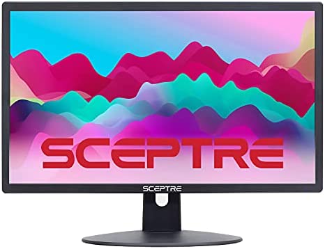 Sceptre New 22 Inch FHD LED Monitor 75Hz 2X HDMI VGA Build-in Speakers, Machine Black (E22 Series) 1