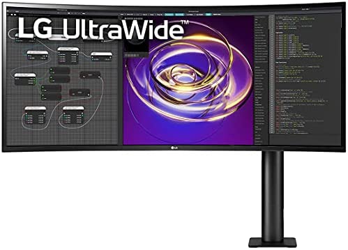 LG 34WP88C-B 34" 21:9 Curved UltraWide QHD PC Monitor with Ergo Stand Bundle with OBSBOT Tiny AI-Powered PTZ Webcam, 1080p HD + Deco Gear Large Extended Pro Gaming Mouse Pad 2