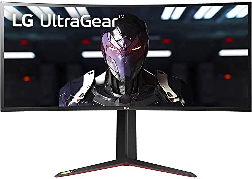 LG 34GN850-B Ultragear 34" QHD 3440x1440 21:9 Curved Gaming Monitor Bundle with LG Ultragear GP9 20W Hi-Fi Gaming Speaker, 2X HDMI Cable, Gaming Mouse Pad and 1 YR CPS Enhanced Protection Pack 2