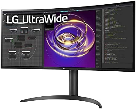 LG 34WP85C-B 34-inch Curved 21:9 UltraWide QHD (3440x1440) IPS Display with USB Type C (90W Power delivery), DCI-P3 95% Color Gamut with HDR 10 and Tilt/Height Adjustable Stand 2