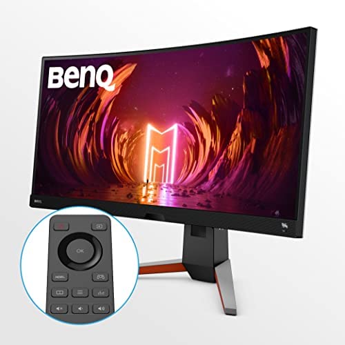 BenQ MOBIUZ EX3415R 34'' IPS WQHD 21:9 Ultrawide Curved Monitor for Gaming | 144Hz 1ms| HDRi Optimization | Dual Speakers + Subwoofer | FreeSync Premium | Eye-Care & Height/Tilt Adjustable Stand 7
