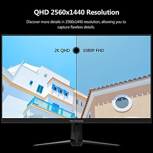 170Hz Gaming Monitor 27-inch 1440P (Supports 144Hz) Computer IPS 2K QHD 2560X1440 1ms 1.07B Display Colors 95% DCI-P3 HDMI Displayport Frameless Freesync HDR Speaker LED G27Q idea display 4