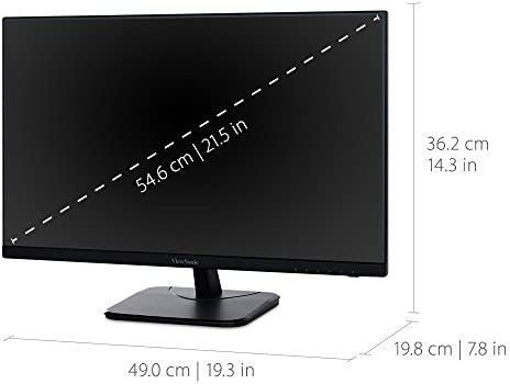 ViewSonic VA2256-MHD 22 Inch IPS 1080p Monitor with Ultra-Thin Bezels, HDMI, DisplayPort and VGA Inputs for Home and Office 3