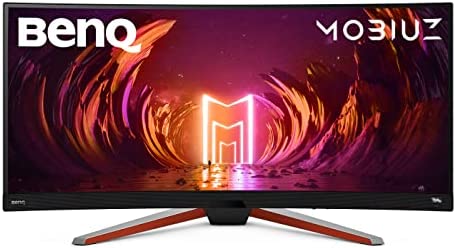 BenQ MOBIUZ EX3415R 34'' IPS WQHD 21:9 Ultrawide Curved Monitor for Gaming | 144Hz 1ms| HDRi Optimization | Dual Speakers + Subwoofer | FreeSync Premium | Eye-Care & Height/Tilt Adjustable Stand 2