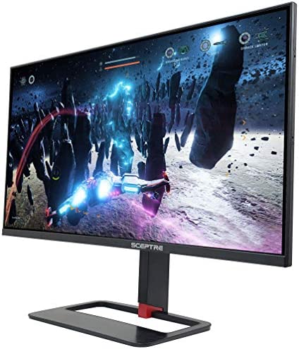 Sceptre IPS 32 inch QHD LED Monitor HDR400 2560x1440 HDMI DisplayPort up to 144Hz 1ms Height Adjustable Gaming Blinders Included, Build-in Speakers Gunmetal Black 2021 (E325B-QPN168+) 6