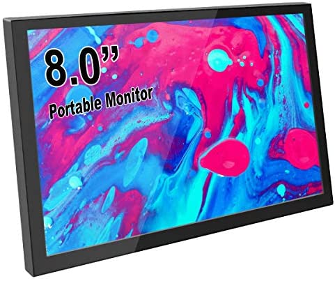 8 Inch Portable Monitor ELECROW Mini HDMI LCD Display 1280x800 Compatible with PC Laptop Raspberry Pi Game Consoles (Not Touchscreen) 1