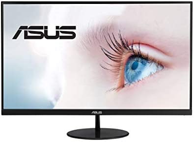 ASUS VL249HE 23.8” Eye Care Monitor, 1080P Full HD, 75Hz, IPS, Adaptive-Sync/FreeSync, Eye Care, HDMI VGA, Frameless Slim Design, VESA Wall Mountable 1