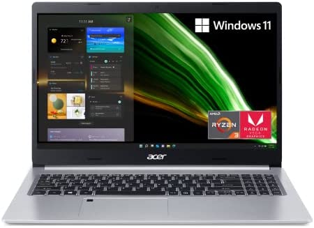 Acer Aspire 5 A515-46-R3UB | 15.6" Full HD IPS Display | AMD Ryzen 3 3350U Quad-Core Mobile Processor | 4GB DDR4 | 128GB NVMe SSD | WiFi 6 | Backlit KB | FPR | Amazon Alexa | Windows 11 Home in S mode 1
