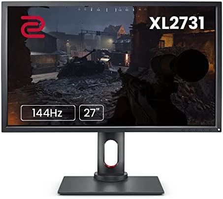 BenQ Zowie XL2731 27 Inch 144Hz Gaming Monitor | 1080P | PS5 & Xbox 120FPS Compatible | Native Fast Response TN Panel | Black eQualizer | Color Vibrance 5