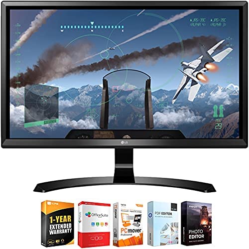 LG 24UD58-B 24-inch 16:9 4K UHD 3840 x 2160 FreeSync IPS Monitor Bundle with Elite Suite 18 Standard Editing Software Bundle and 1 YR CPS Enhanced Protection Pack 1