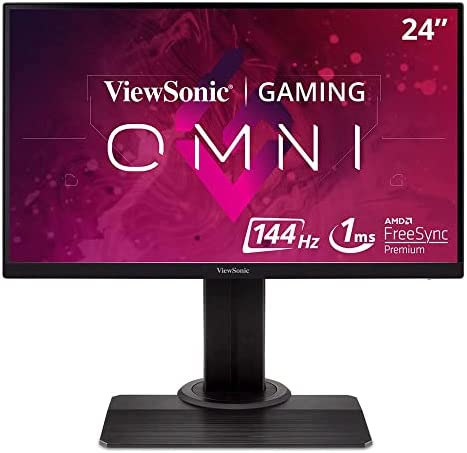 ViewSonic OMNI XG2405 24 Inch 1080p 1ms 144Hz IPS Gaming Monitor with FreeSync Premium, Eye Care, Advanced Ergonomics, HDMI and DP for Esports 1