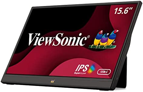 ViewSonic VA1655 15.6 Inch 1080p Portable IPS Monitor with Mobile Ergonomics, USB-C and Mini HDMI for Home and Office 1