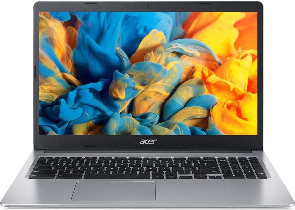 Acer 2022 15inch HD IPS Chromebook, Intel Dual-Core Celeron Processor Up to 2.55GHz, 4GB RAM, 32GB Storage, Super-Fast WiFi Up to 1300 Mbps, Chrome OS-(Renewed) (Dale Silver) 1