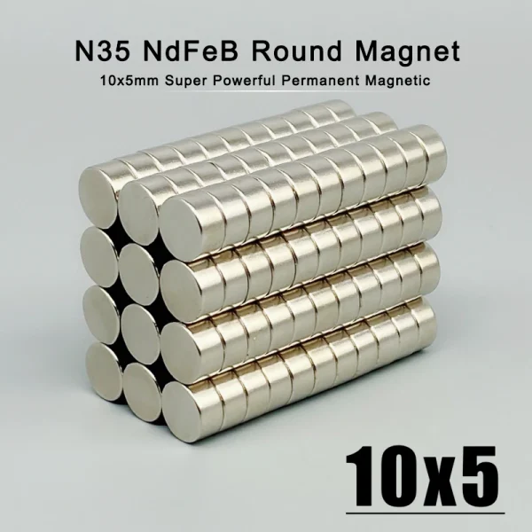 10/20/30/50/100PCS 10x5 mm Powerful Neodymium Magnet 10mmx5mm Search Diameter Disc Magnet 10x5mm Round Magnets 10*5 mm 1