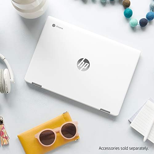 HP Chromebook x360 14-inch HD Touchscreen Laptop, Intel Celeron N4000, 4 GB RAM, 32 GB eMMC, Chrome (14b-ca0010nr, Ceramic White/Mineral Silver) 5